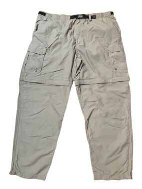REI UPF 50+ Men's Convertible Cargo Belted Pants - Light Khaki Size XL